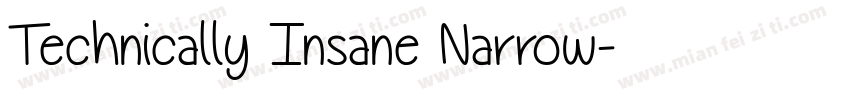 Technically Insane Narrow字体转换